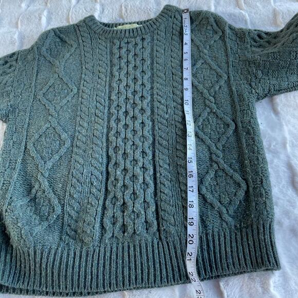 🔥Vintage Shade Of Aran Ireland Pure New Merino Wool Classic Fisherman Sweater S - Picture 14 of 15